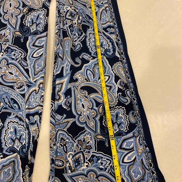 PANTS, INC International Concepts Brand, Size XS navy blue and baby blue print - Picture 3 of 10